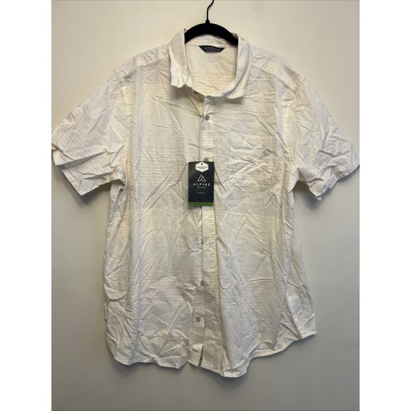 Alpine design men's casual button up shirt,‎ XL, beige NWT - Picture 1 of 9